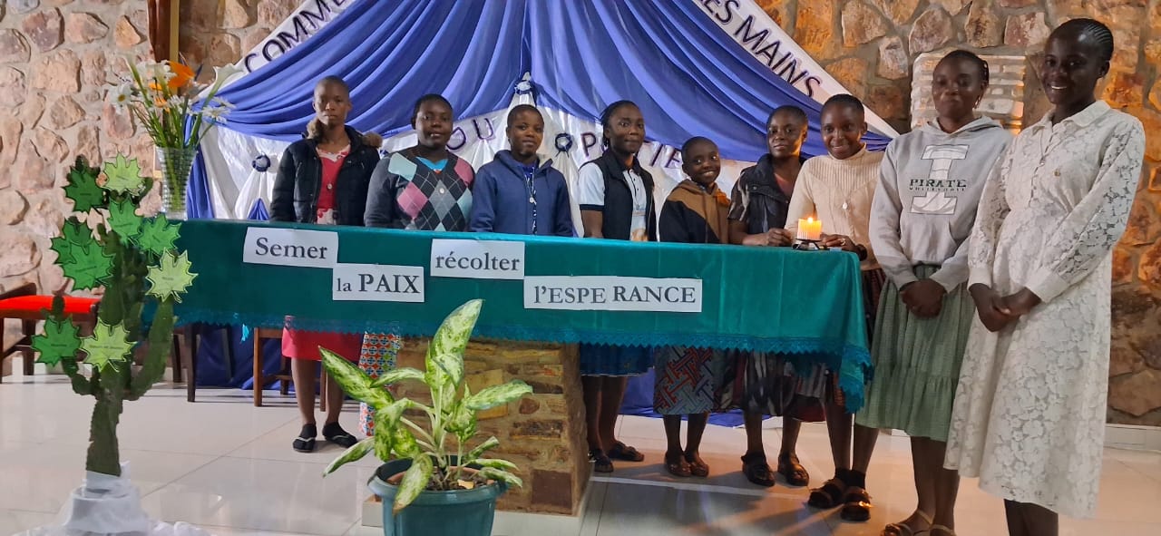 Entrée de 9 aspirantes de 2ème année dans la communauté Marie Auxiliatrice de la kafubu